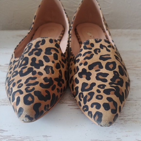 Leopard pointed toe flats - Picture 5 of 7